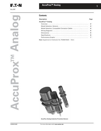 CA05301003E - AccuProx Analog Catalog.pdf - of downloads