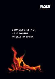BRUKSANVISNING/ KÄYTTÖOHJE - Rais