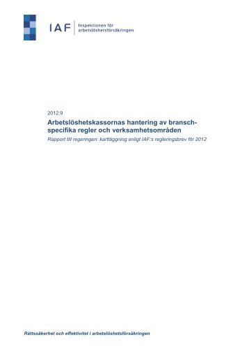 Ladda ner hela rapporten - IAF