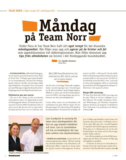Brandscoopet 1-2013.pdf - Räddningstjänsten Storgöteborg