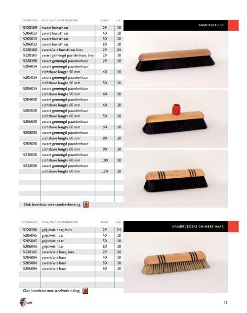 borstelfabriek luva assortiment sinds 1850