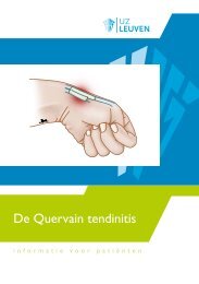 De Quervain tendinitis duim.pdf - Orthopedie Pellenberg