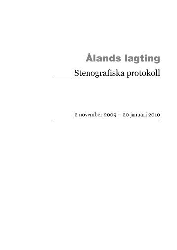 Protokollbok med alla protokoll (1252 sidor PDF) - Ålands lagting