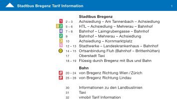 Stadtbus Bregenz Achsiedlung – Am Tannenbach – Achsiedlung ...