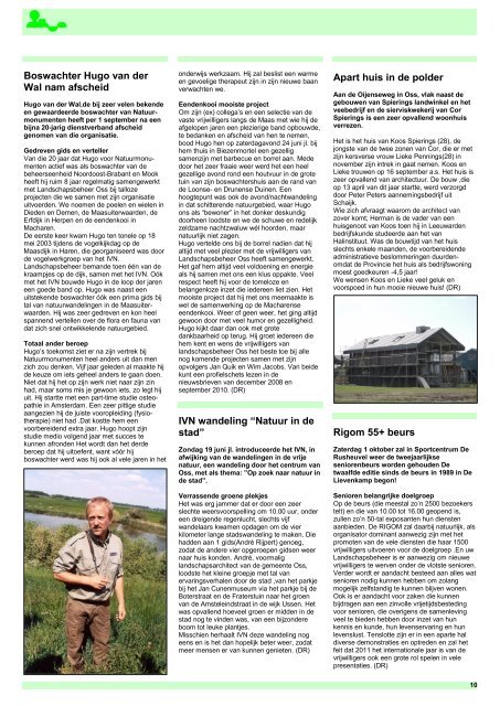 Nieuwsbrief September 2011 - Landschapsbeheer Oss