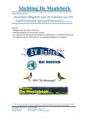 Informatiememorandum obligatielening particulieren ... - SV United