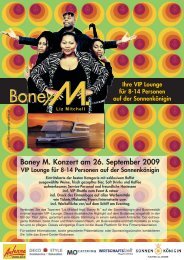Boney M. Konzert am 26. September 2009