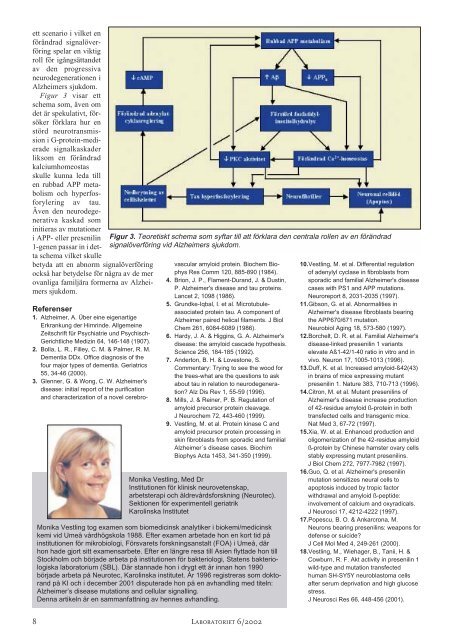 Cellsignalering vid Alzheimers sjukdom Så används ...