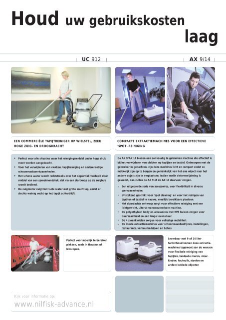 Productblad Nilfisk tapijtreiniger AX 14 - 1 MB - Dirksen