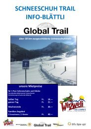 Routenbeschriebe Schneeschuhtrails auf Wirzweli