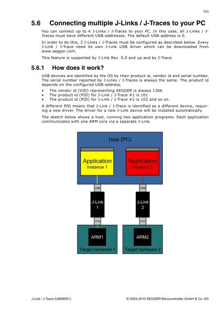 J-Link / J-Trace User Guide (UM08001) - Microcontrollers