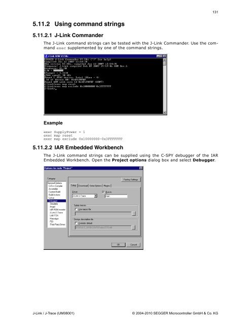 J-Link / J-Trace User Guide (UM08001) - Microcontrollers