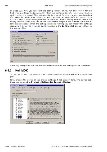 J-Link / J-Trace User Guide (UM08001) - Microcontrollers