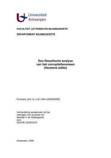 Davor, HERZIENE EDITIE, Een filosofische analyse van het ... - No-IP