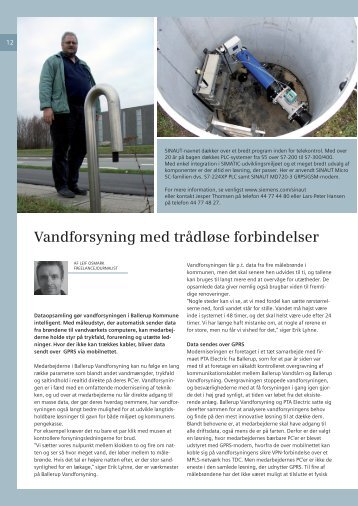 Vandforsyning med trådløse forbindelser - Siemens