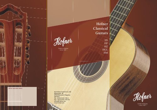 Höfner classical guitars