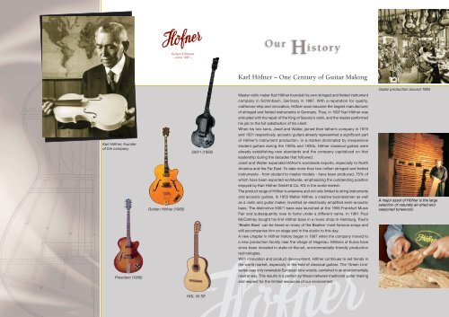 Höfner classical guitars