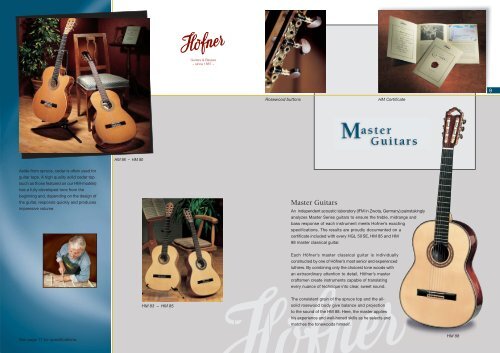 Höfner classical guitars