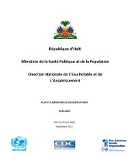 Plan d'élimination du Choléra en Haïti 2013-2022 - MSPP