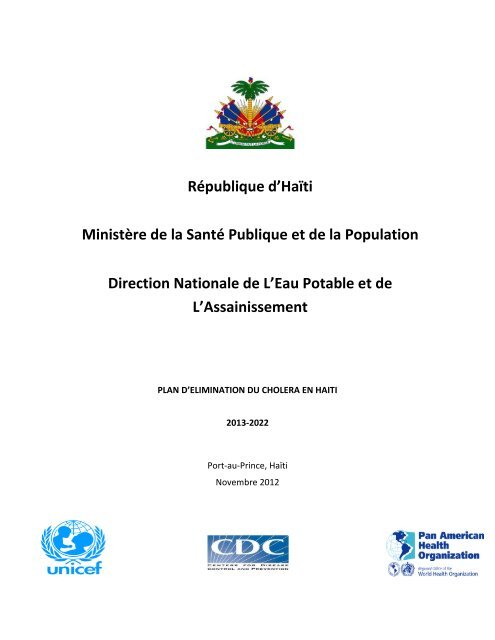 Plan d'élimination du Choléra en Haïti 2013-2022 - MSPP