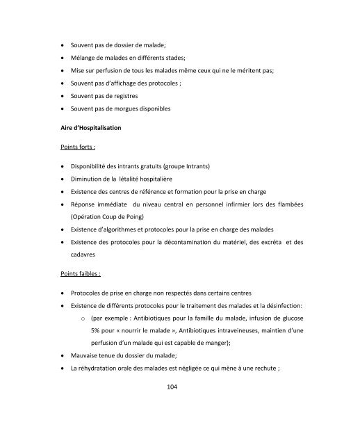 Plan d'élimination du Choléra en Haïti 2013-2022 - MSPP