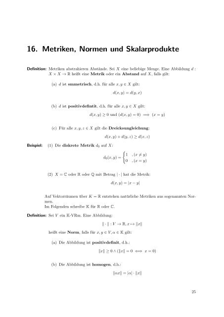 16. Metriken, Normen und Skalarprodukte