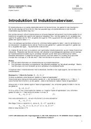 Introduktion til Induktionsbeviser. - Gymportalen