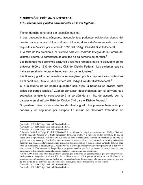 1 5. SUCESIÓN LEGÍTIMA O INTESTADA. 5.1 ... - cursos o no. AIU