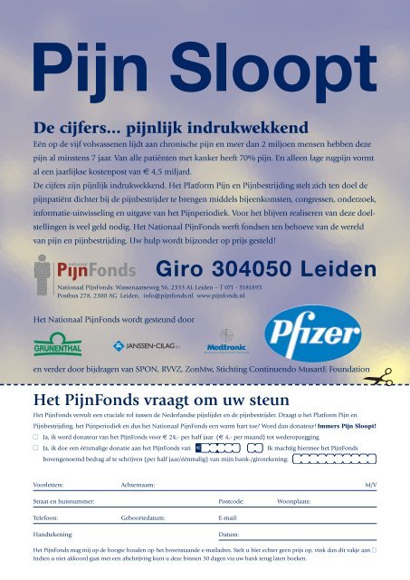 Pijnperiodiek - Platform Pijn & Pijnbestrijding