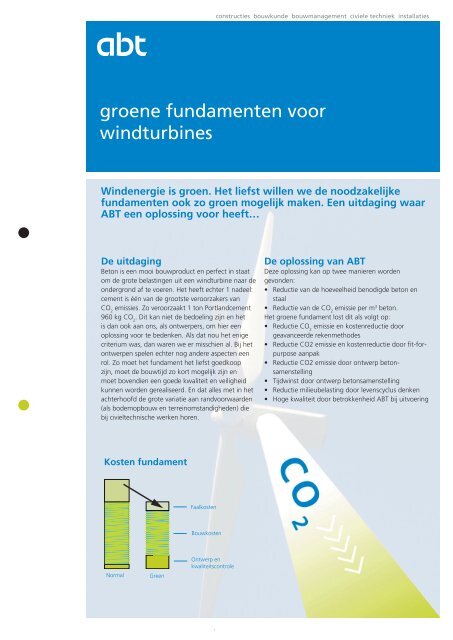 Flyer Groene fundamenten voor windturbines - Abt