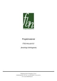 Projektmaterial - Pedagogiska Resurser - Folkbildningsnätet