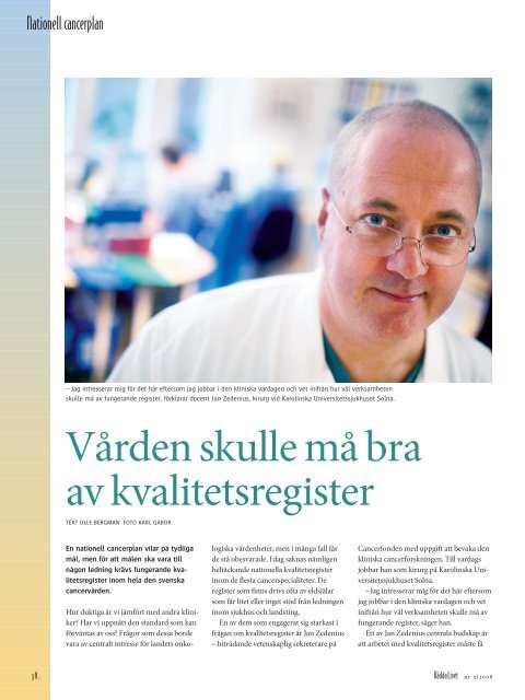 Rädda livet nr 2, 2008 (PDF, 4 MB) - Cancerfonden