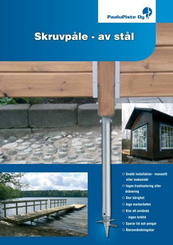Skruvpåle - av stål - AlfaBryggan AB