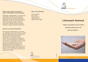 Lithiumpoli Helmond - GGZ Oost Brabant