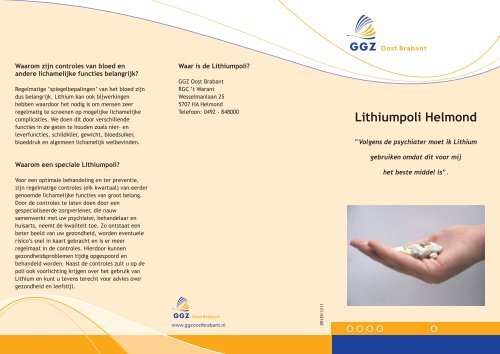 Lithiumpoli Helmond - GGZ Oost Brabant