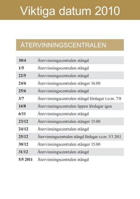 Renhållning, vatten och avlopp 2010.pdf - Vaggeryds kommun