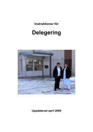 Utbildningsmaterial för delegering (pdf) - TioHundraProjektet