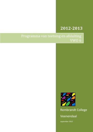 2012-2013 - Rembrandt College