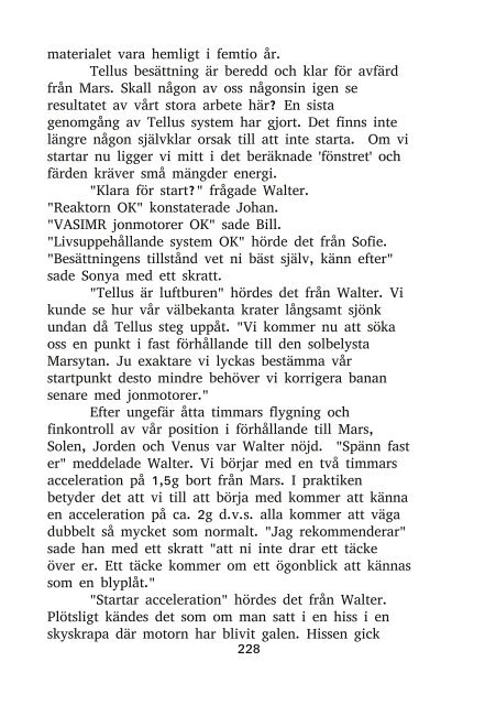 Boken ”Mars” kan laddas ner här