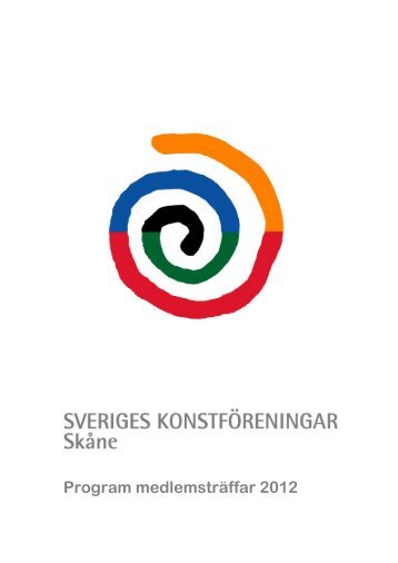 Program medlemsträffar 2012 - Sveriges Konstföreningar