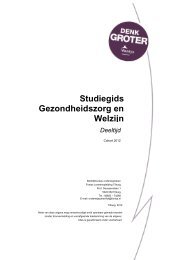 Studiegids GZW Deeltijd cohort 2012 - Fontys Lerarenopleiding ...