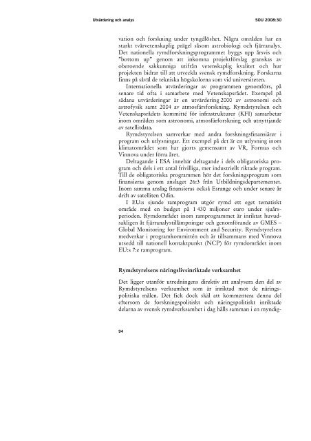 Forskningsfinansiering - kvalitet och relevans, SOU ... - Regeringen