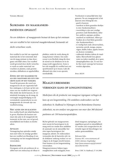 Nieuwsbrief 23 Stichting Doorgang - SPKS - Nfk