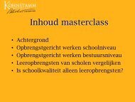 Masterclass opbrengstgericht besturen, Guuske Ledoux - PO-raad