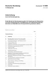 Erster Bericht der Bundesregierung über die Umsetzung des ...