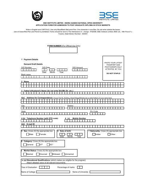 Post Graduate Diploma in Stock Markets