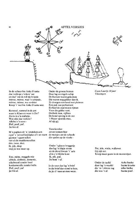 1979 Kinderversjes en liederen - Zeeuwse Dialect