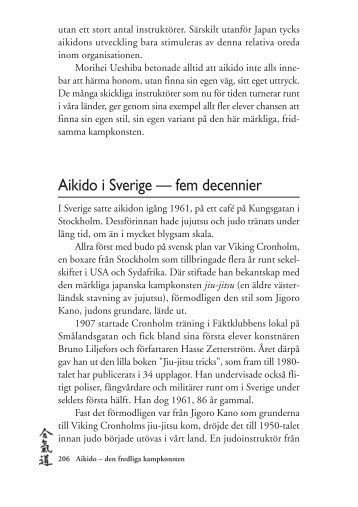 Aikido i Sverige — fem decennier
