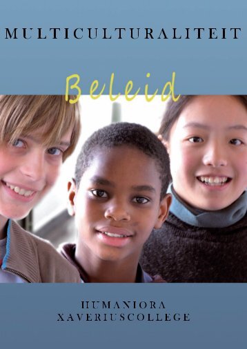 beleidsdocument rond multiculturaliteit - Xaveriuscollege