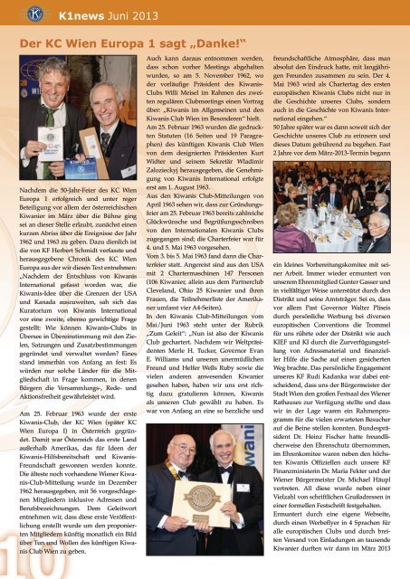 K1news - Kiwanis International Distrikt Österreich